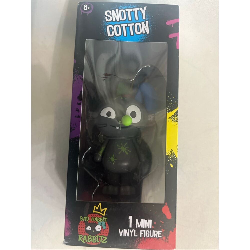 Kreepy Collectibles Bad Habbit Rabbitz Snotty Cotton Gassy Gus Vinyl Figure NWOT